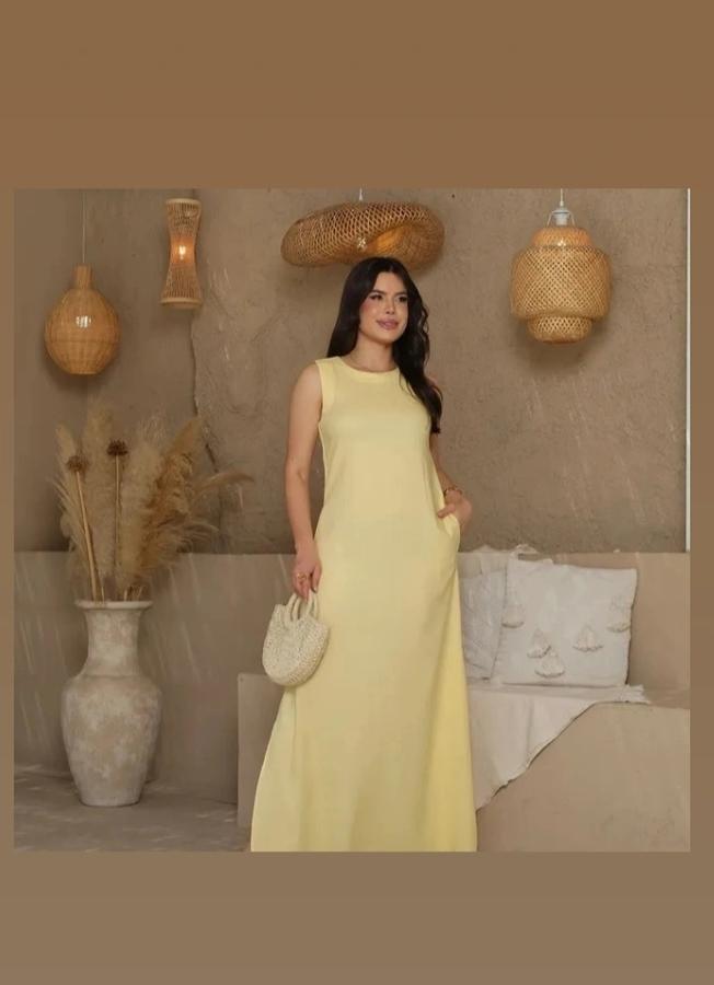 Vestido linho .
