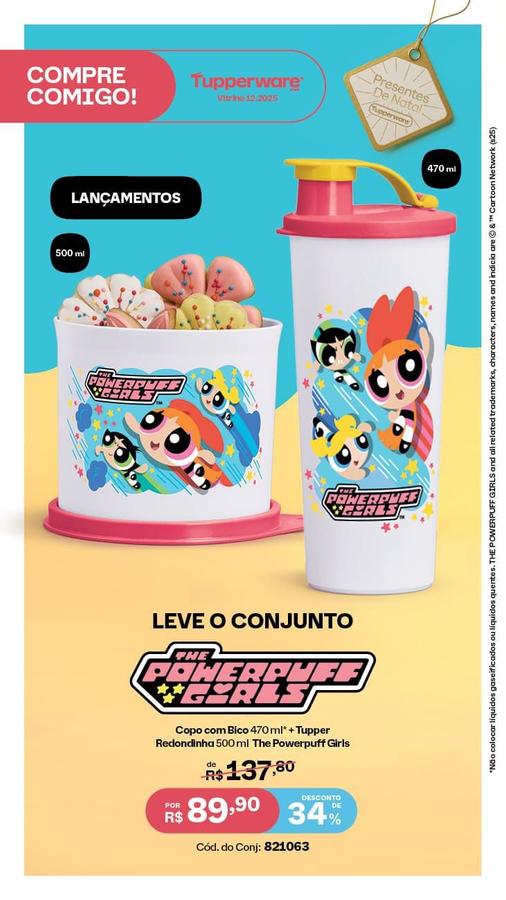 Copo com Bico The Powerpuff Girls 470ml