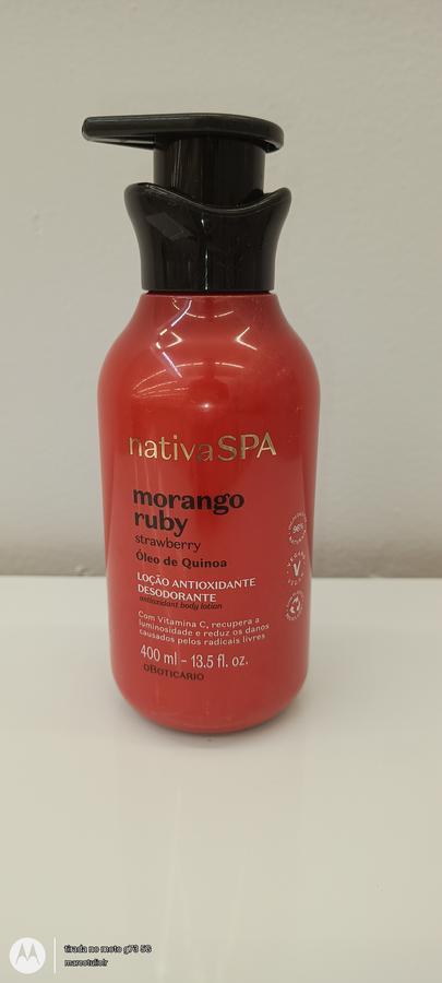 Nativa SPA loção antioxidante desodorante morango Ruby