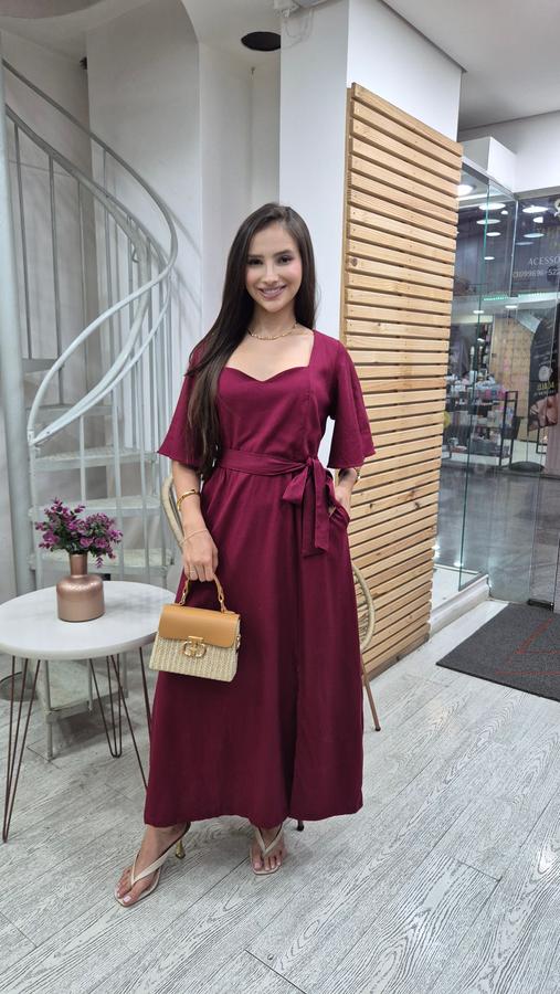 Vestido no linho .