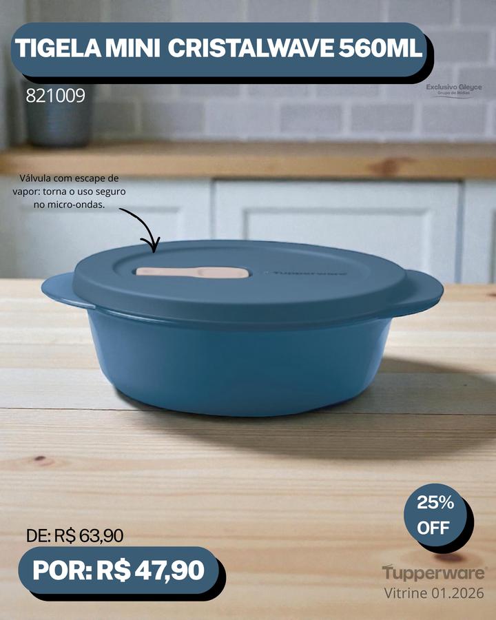 Tigela cristalware tupperware