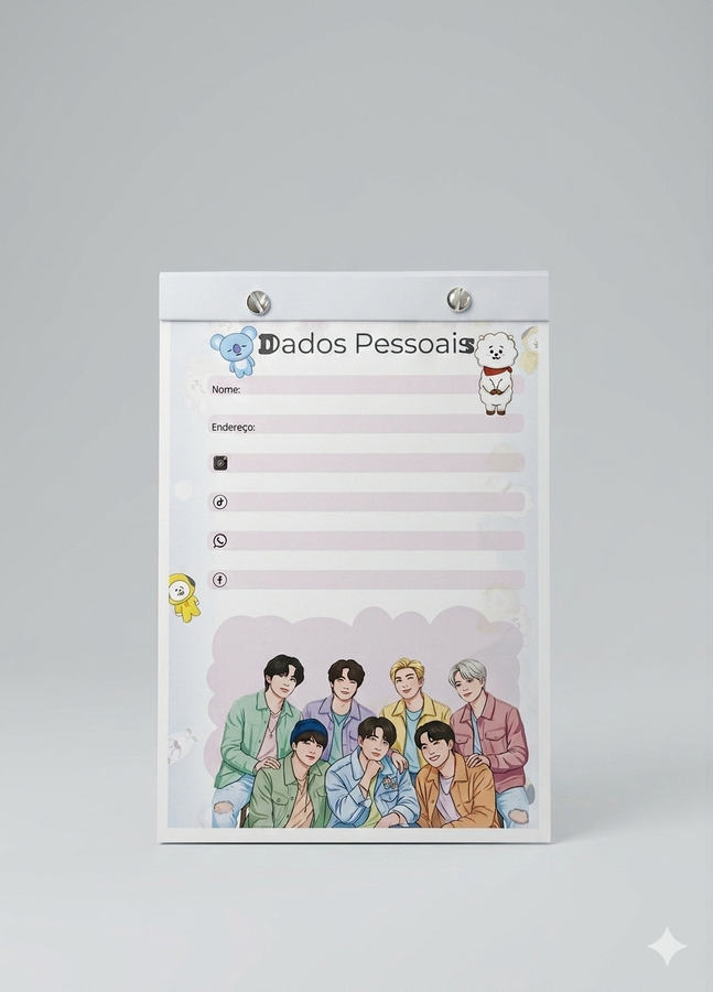 Bloquinho A5 BTS