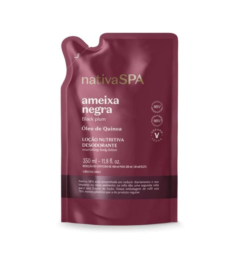 LOÇÃO NUTRITIVA DESODORANTE, REFIL AMEIXA NEGRA