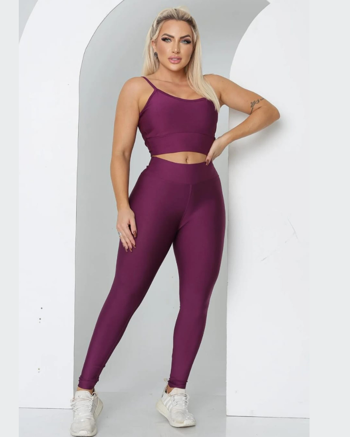 Conjunto Calça e Top Suplex de Poliamida