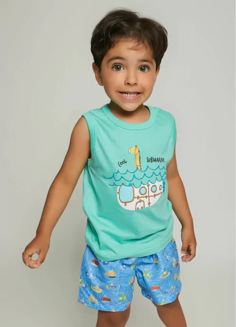 Conjunto Infantil Menino Cool Submarine