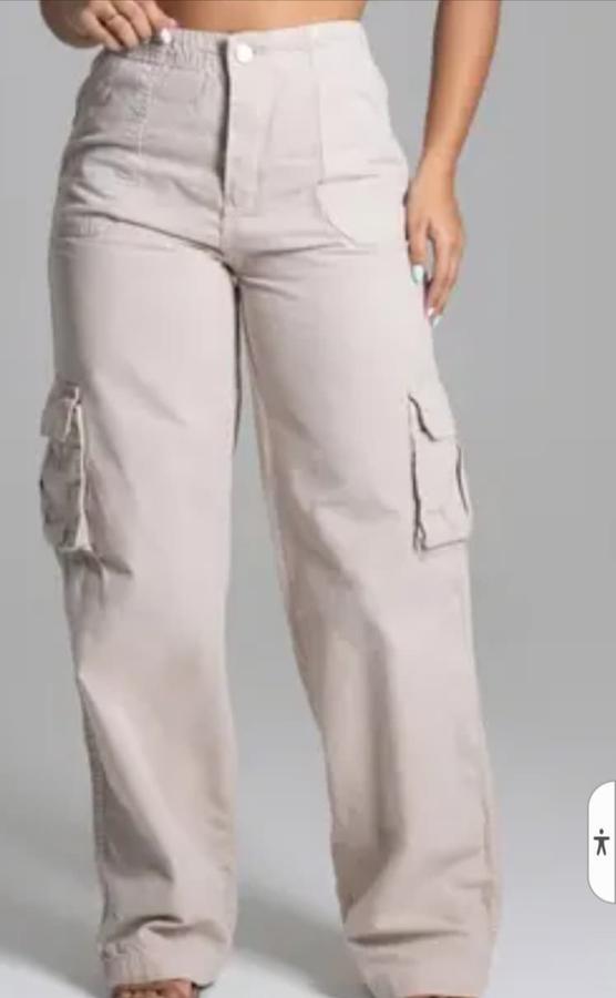 Calça jeans cargo Tamanhos 4 ao 16