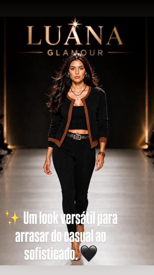 Conjunto 3 peças preto