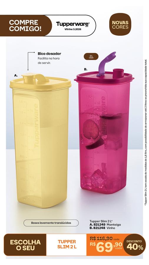 Tupper Slim Tupperware