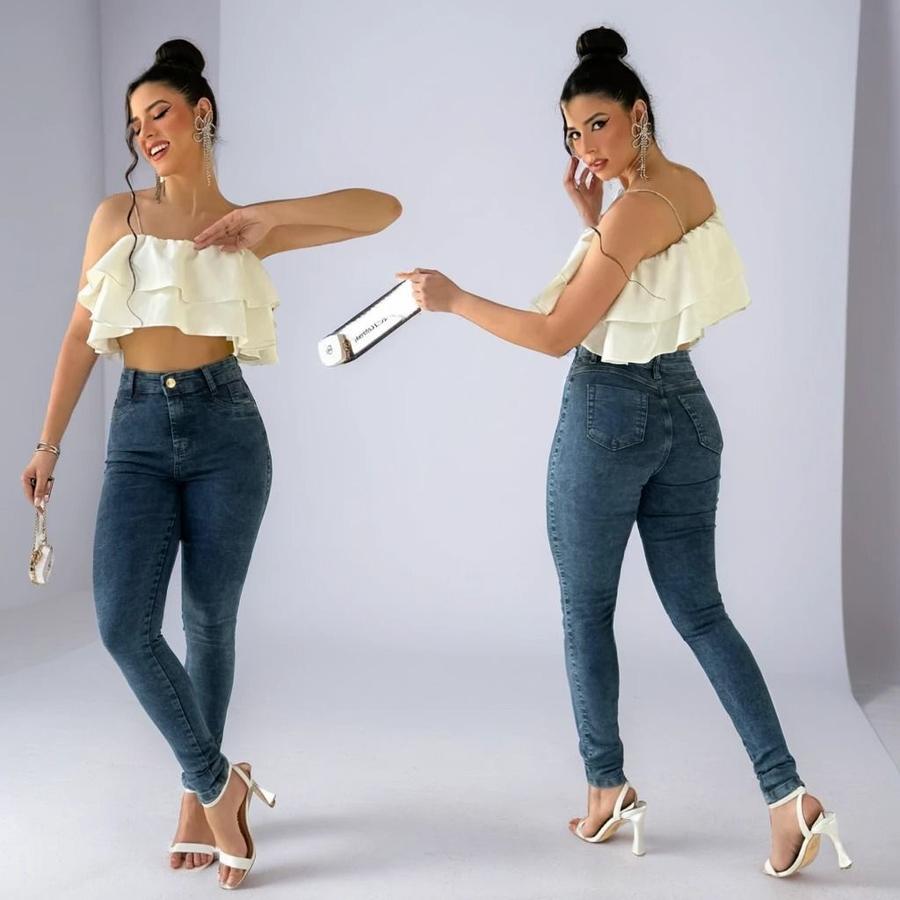 Calça jeans grafite