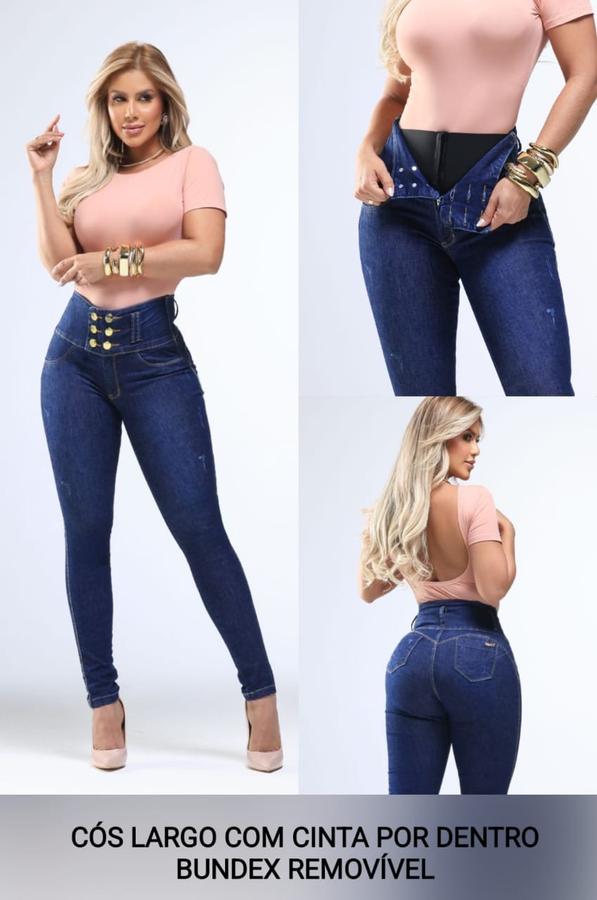 Calça modeladora com cinta