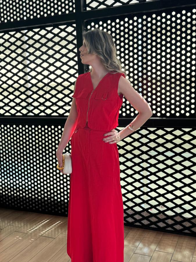 Conjunto social com saia