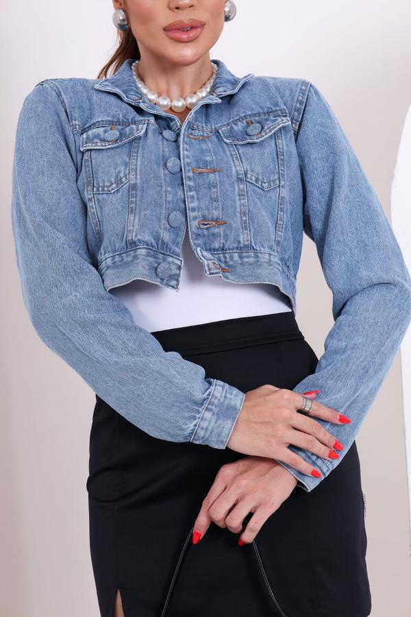 Jaqueta Jeans Curta