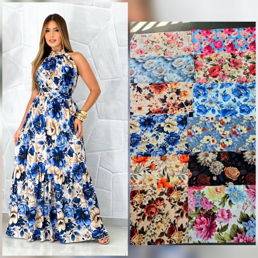Vestido gola alta