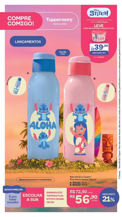 Eco Tupper plus Aloha  750 ml.