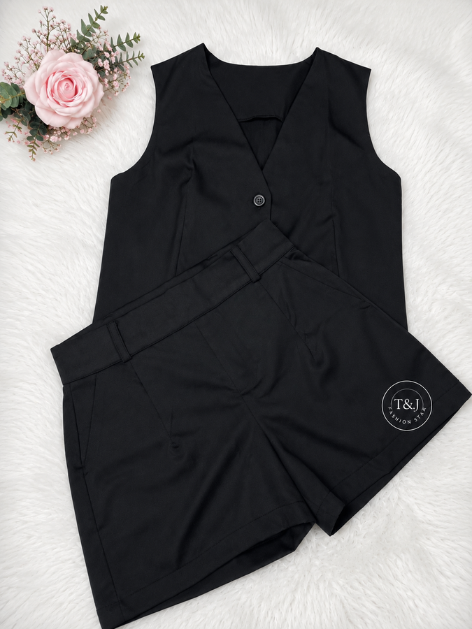 🌼CONJUNTO ALFAIATARIA COLETE🌼