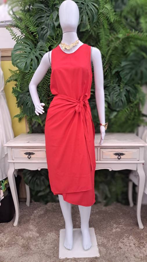 Vestido By Salomé pareô midi