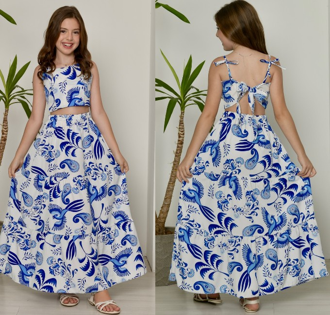 Conjunto saia midi