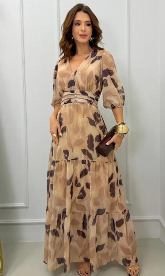 Vestido no chiffon