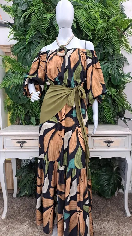 Vestido ombro a ombro