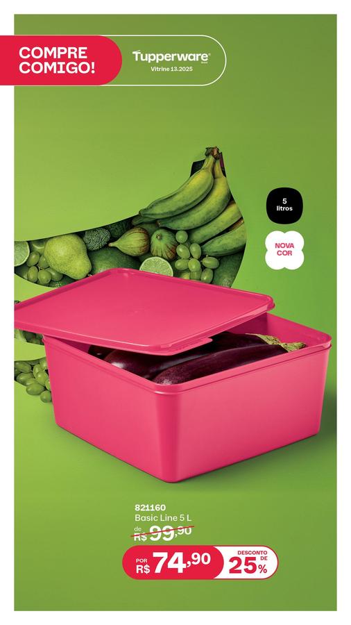 Basic Line 5 litros da tupperware