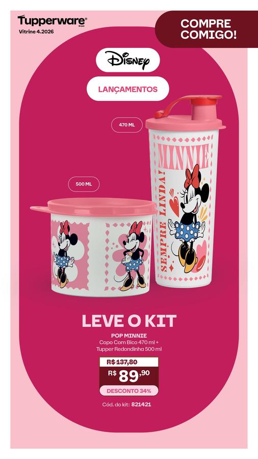 Linha infantil Disney Tupperware