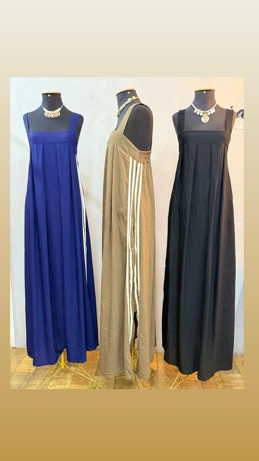Vestido Trapézio Longo