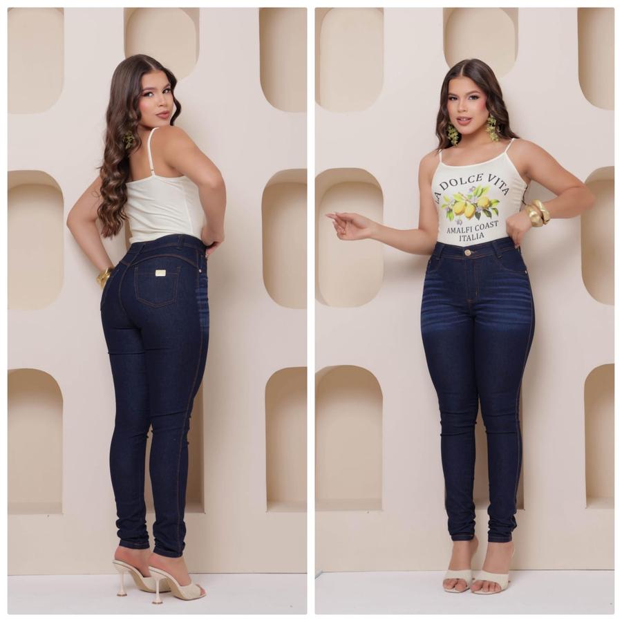 Calça jeans com lycra