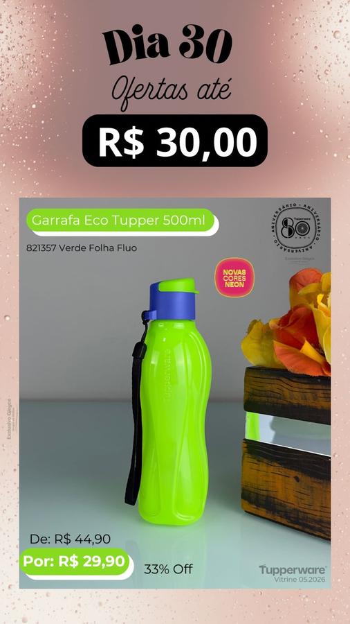 Eco garrafa tupperware